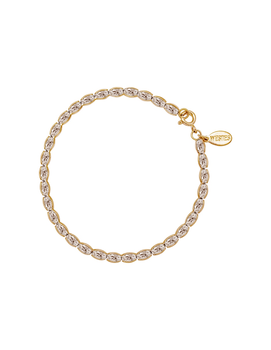 Pulsera Westies con cristal Cup Chain con acabado pavé