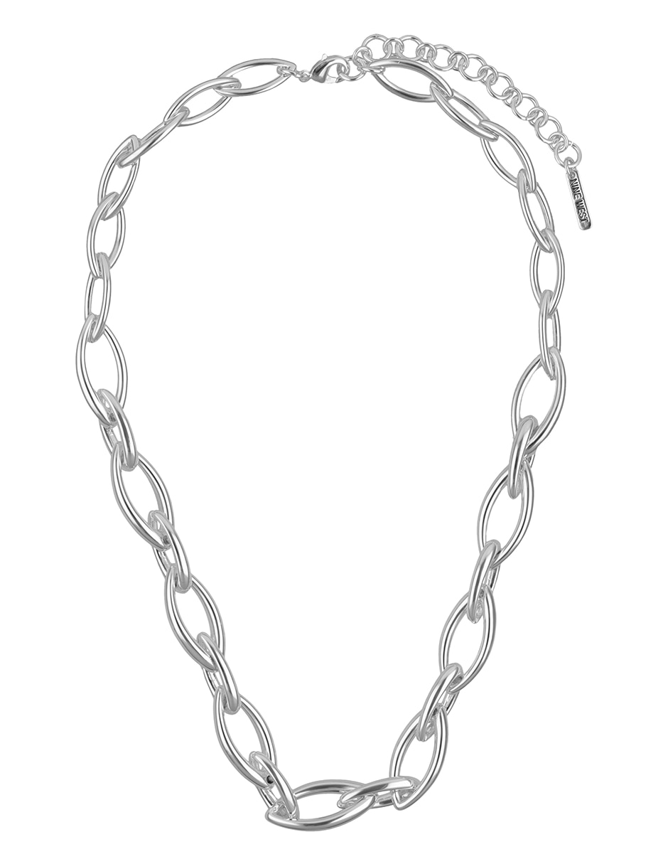 Collar silver navette 2