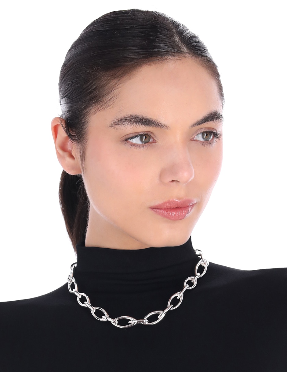 Collar silver navette 3