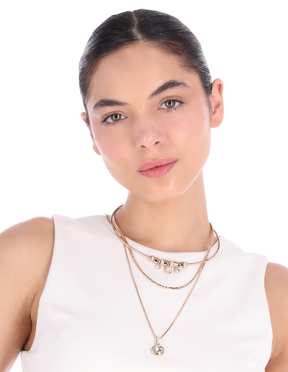Collar waterfall crystal 3