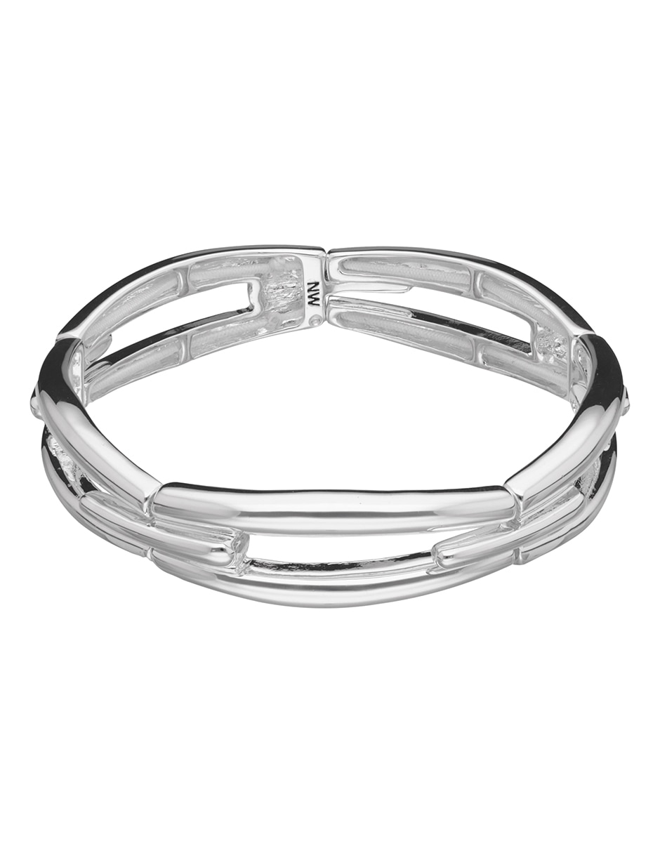 Pulsera silver navette acabado pulido
