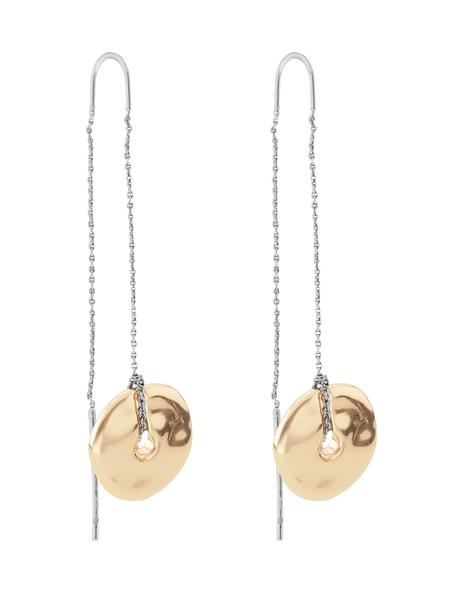 Aretes Tritone Organic Discs con acabado pulido 2