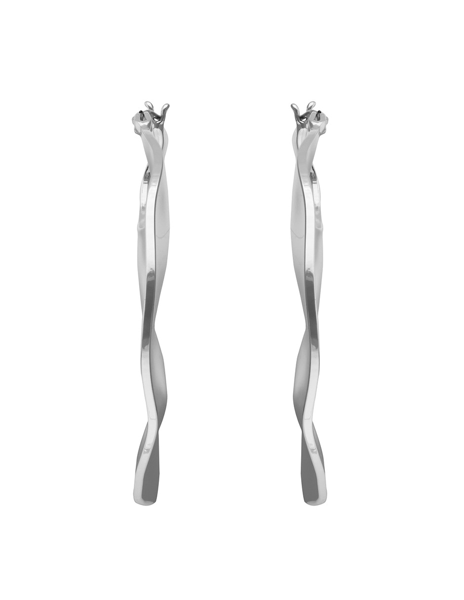 Aretes circulares Tritone Organic Discs con acabado martillado 2
