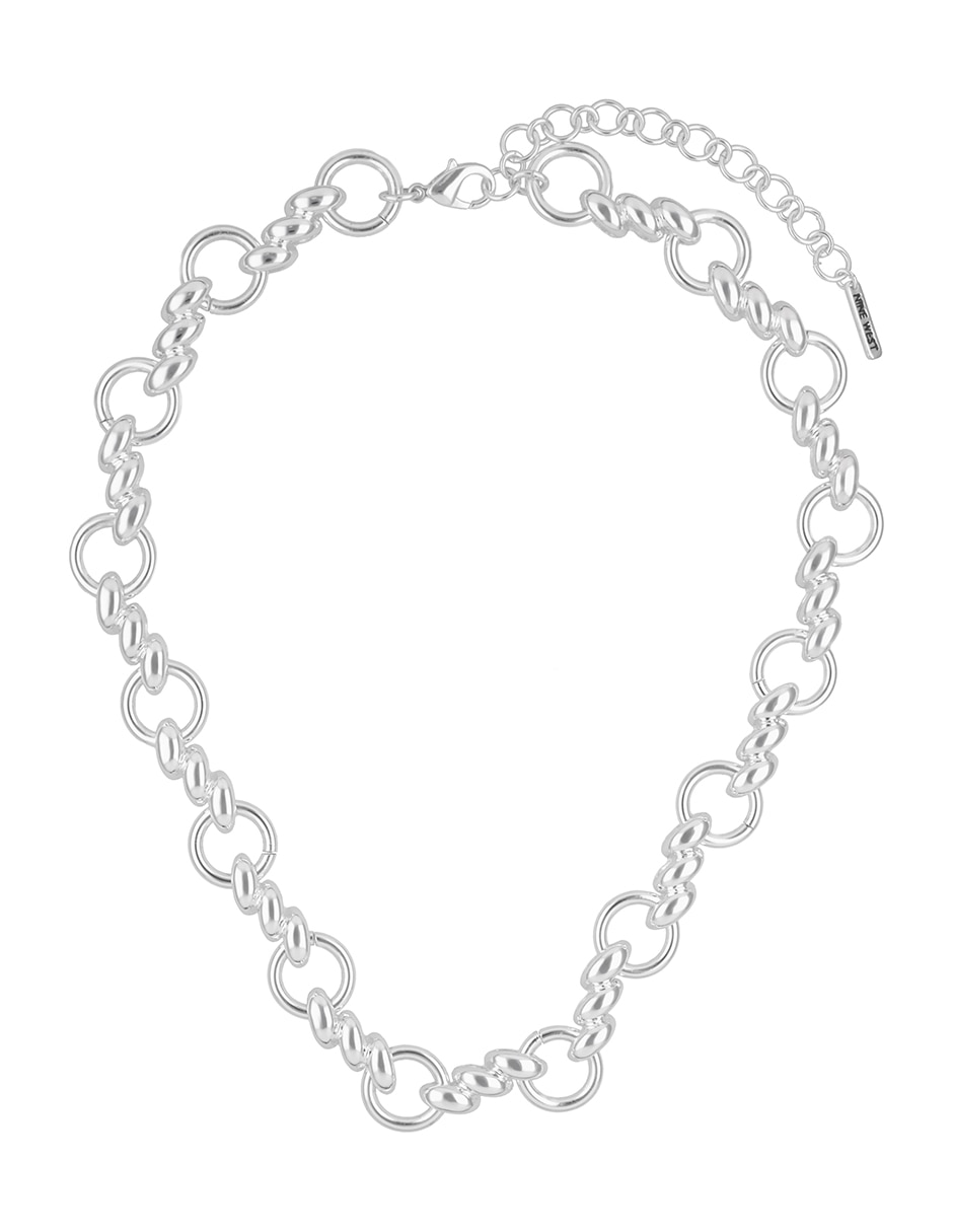 Collar circular Silver Rings & Fringe 2