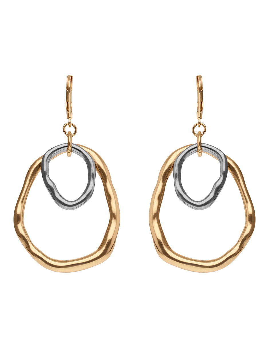Aretes circulares Tritone Organic Discs con acabado pulido
