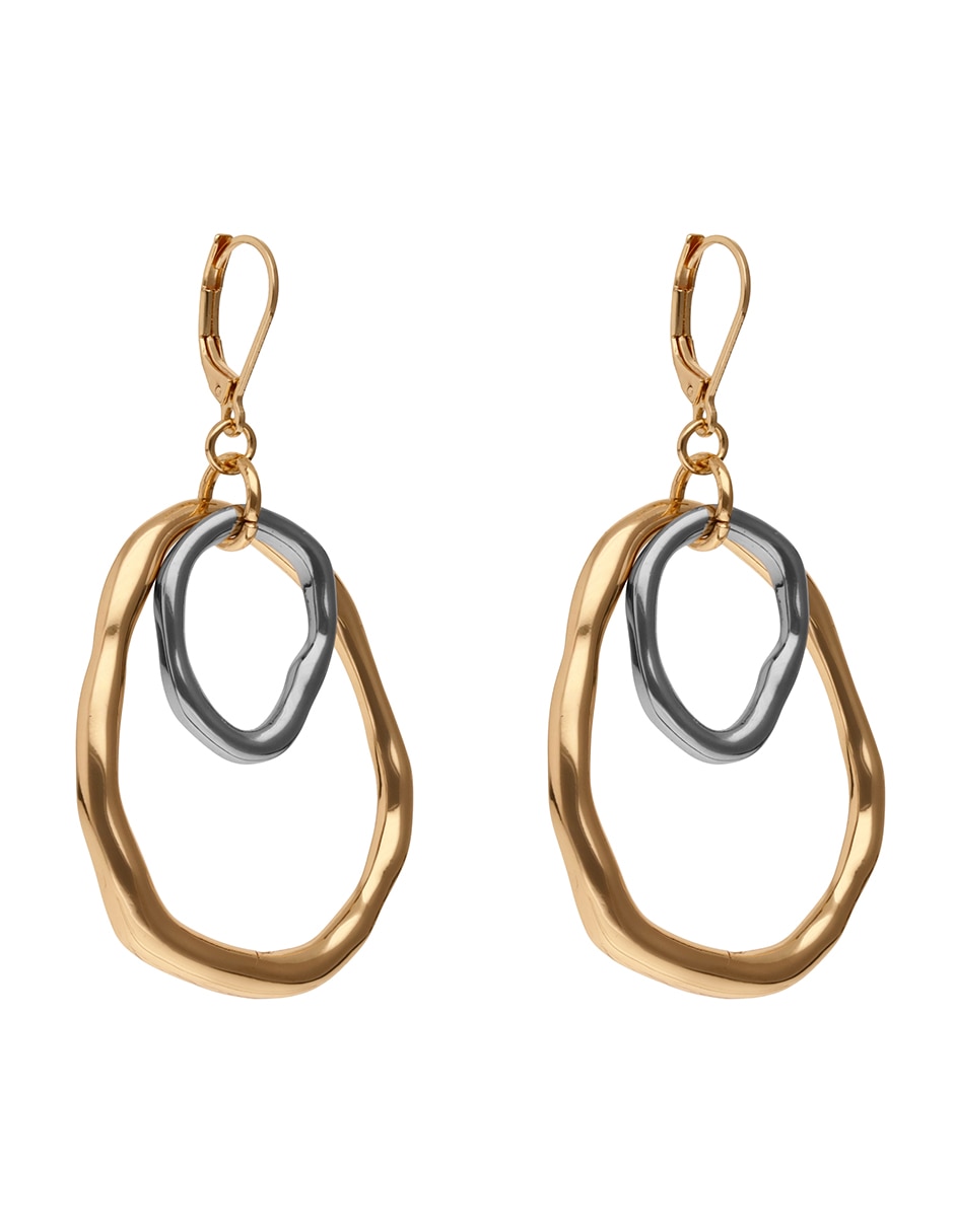 Aretes circulares Tritone Organic Discs con acabado pulido 2
