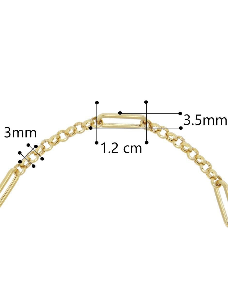 Pulsera de oro 10 k con acabado pulido 5