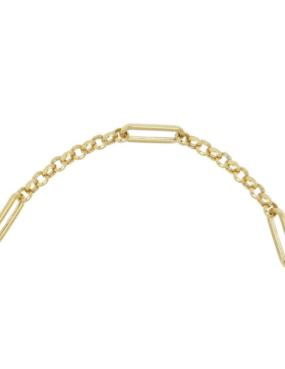 Pulsera de oro 10 k con acabado pulido