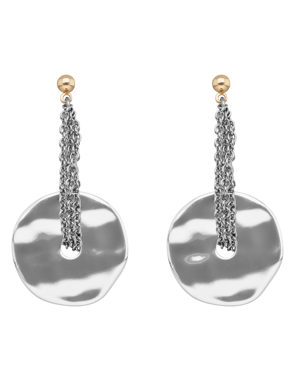 Aretes circulares Tritone Organic Discs con acabado pulido Aretes circulares Tritone Organic Discs con acabado pulido