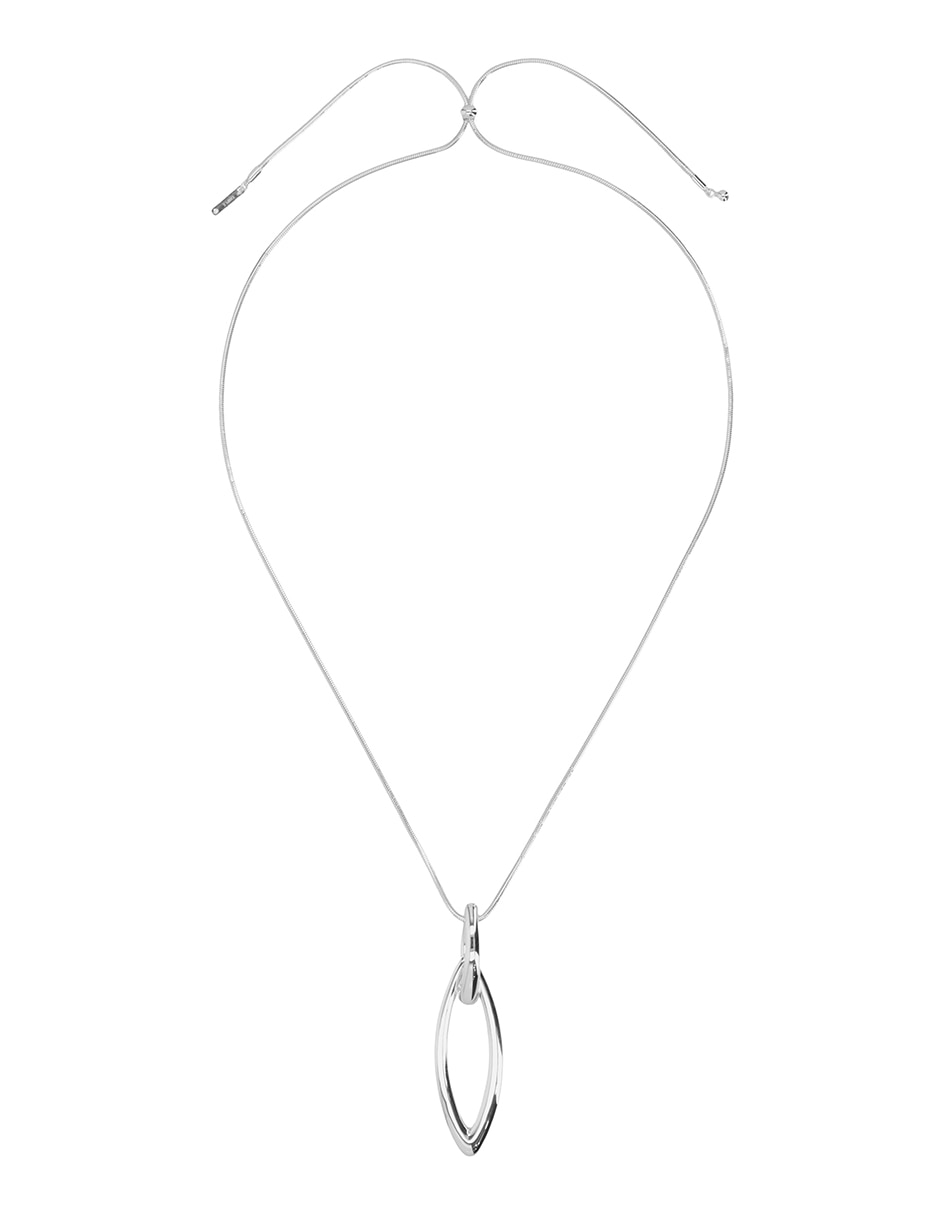 Collar silver navette 2