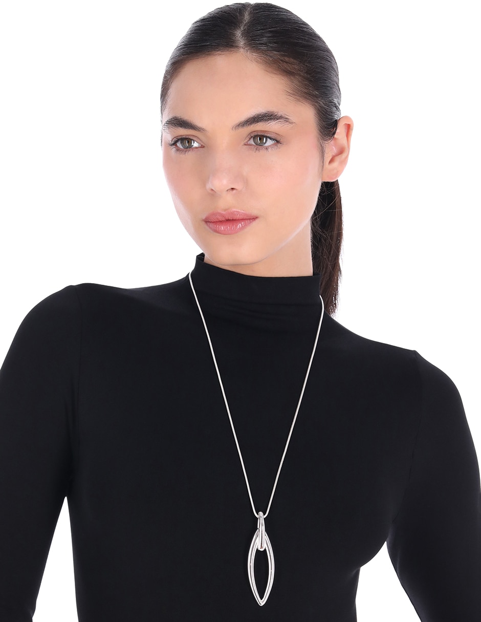 Collar silver navette 3