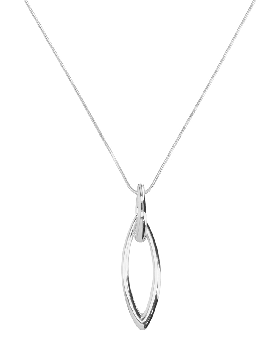 Collar silver navette 1