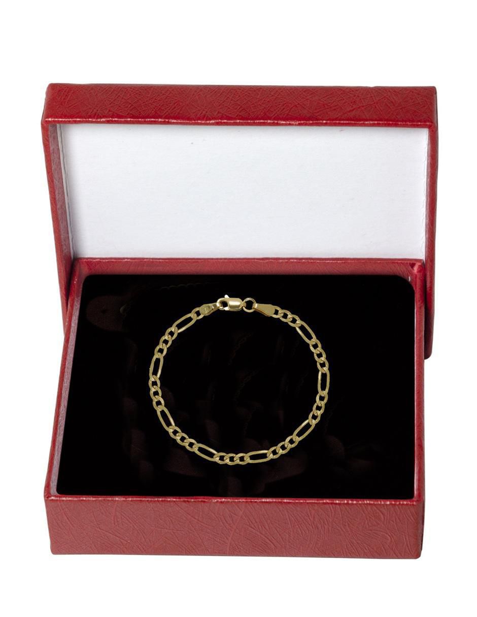 Pulsera de oro 10 k con acabado pulido Pulsera de oro 10 k con acabado pulido