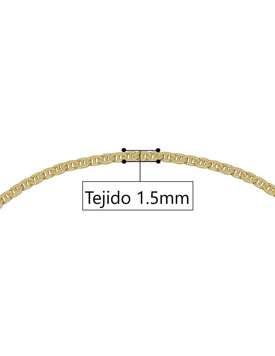 Pulsera horoz de oro 14 k con acabado pulido