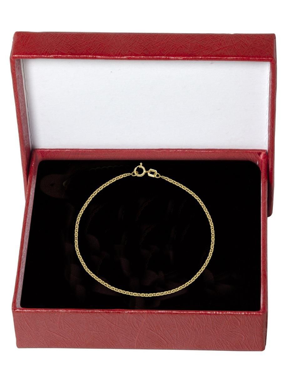 Pulsera de oro 14 k con acabado pulido Pulsera de oro 14 k con acabado pulido