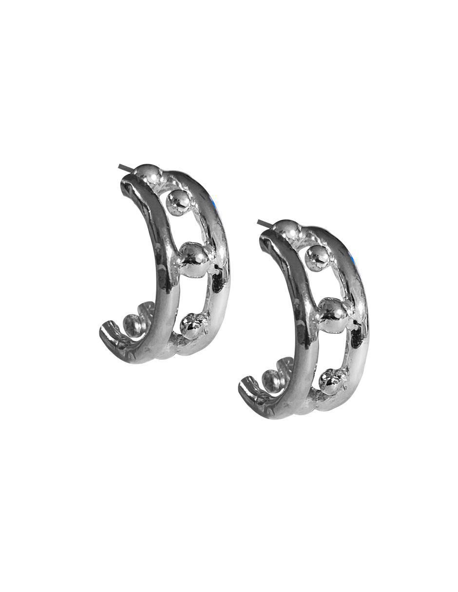 Arracadas de plata P 925 con acabado brillante Arracadas de plata P 925 con acabado brillante