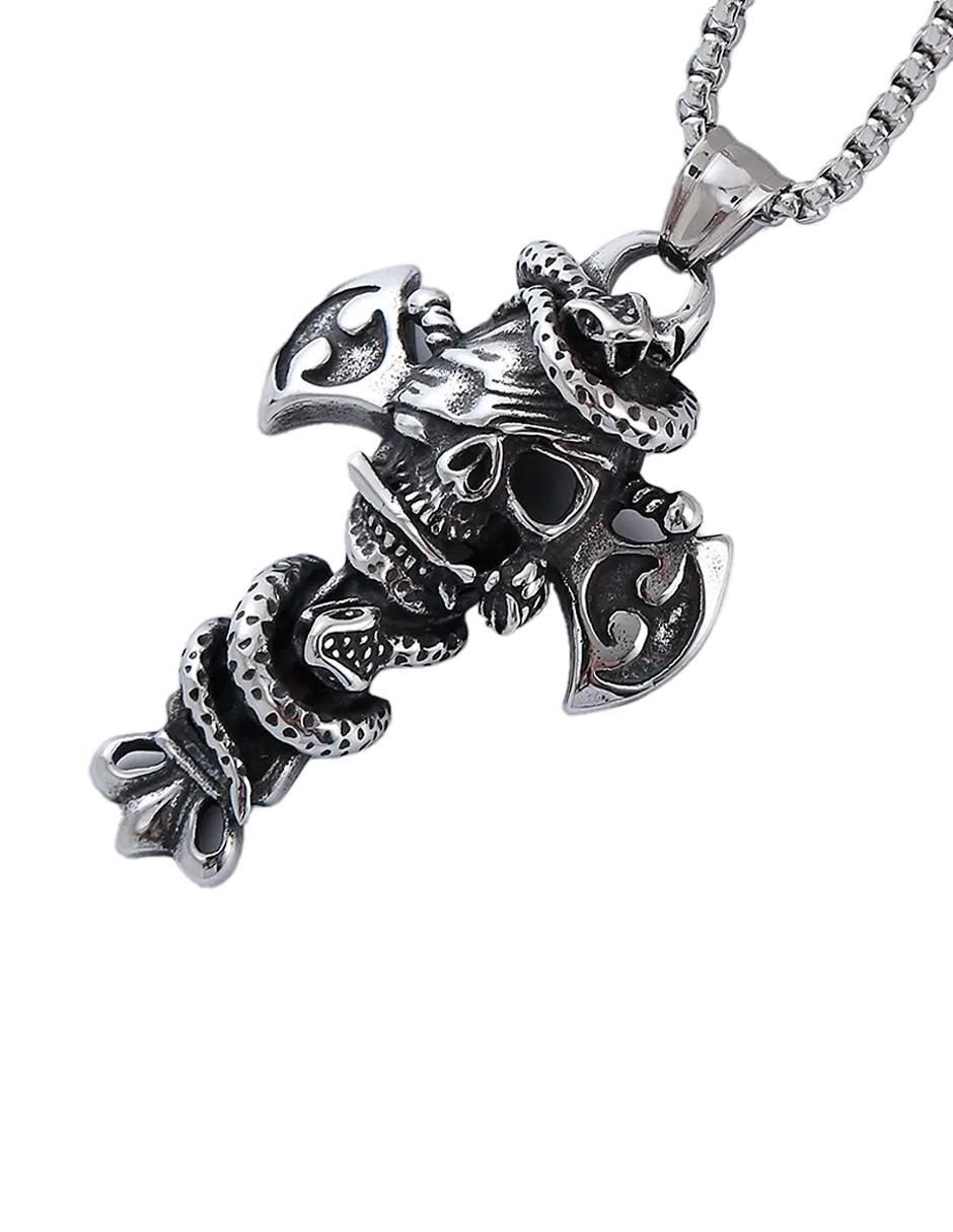 Collar con dije de calavera Collar con dije de calavera