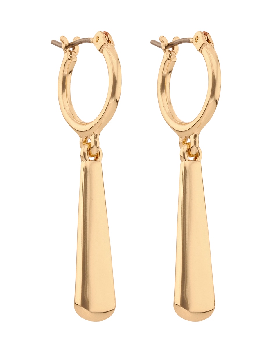 Aretes largos ryleigh con acabado liso liso 2
