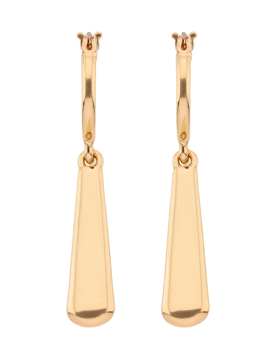 Aretes largos ryleigh con acabado liso liso 1
