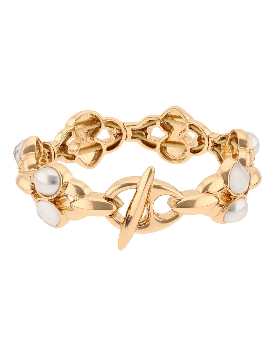 Pulsera Anne Klein Mother Nature acabado pavé