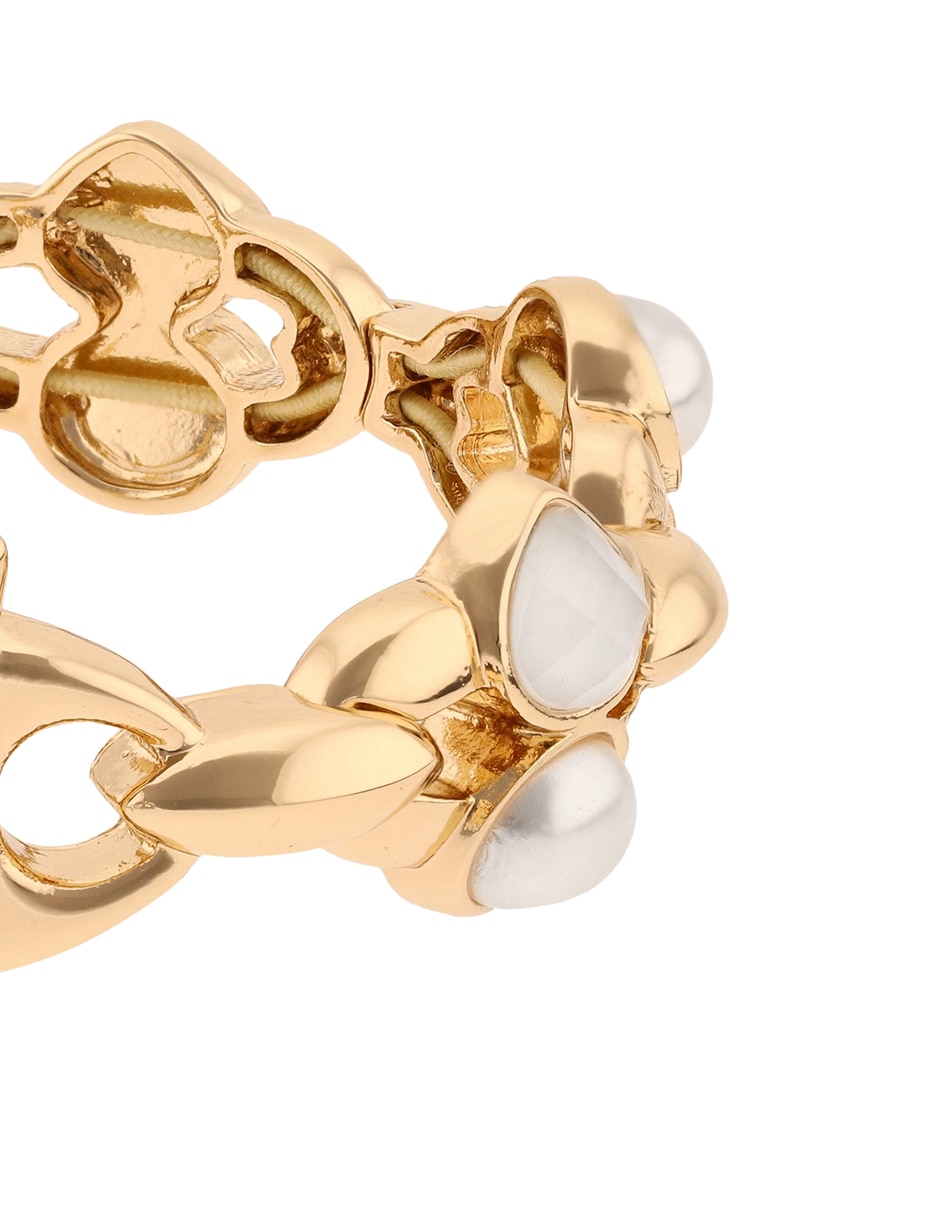 Pulsera Anne Klein Mother Nature acabado pavé