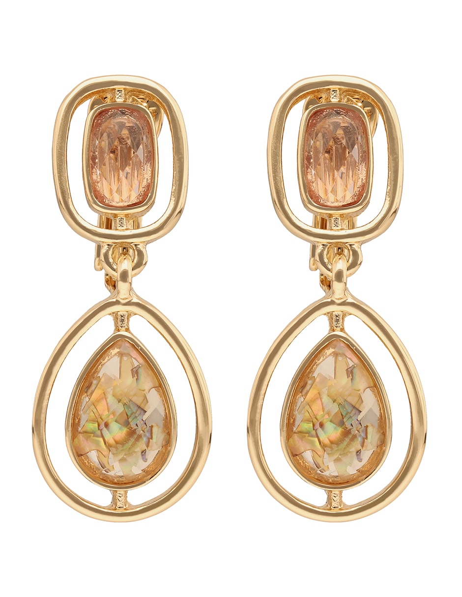 Aretes circulares con acabado brillante