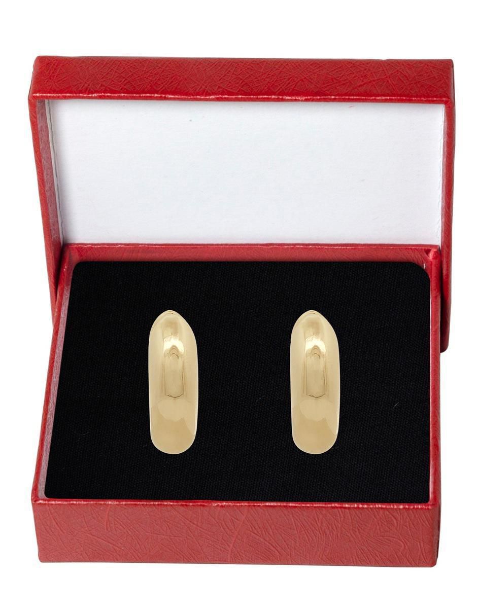 Ear cuff redondos Horoz 18 K con acabado chapa de oro