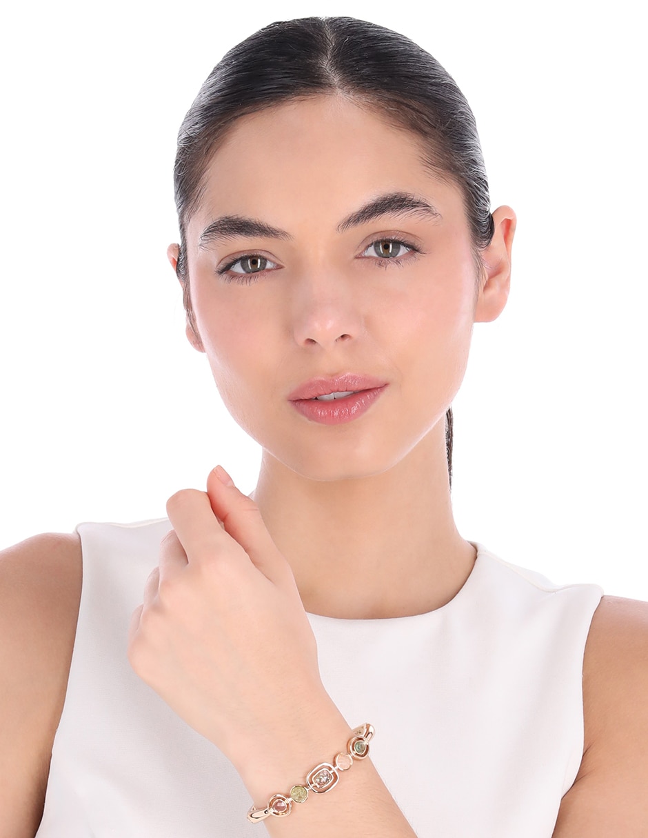 Pulsera Fawn & Blush acabado pavé 4