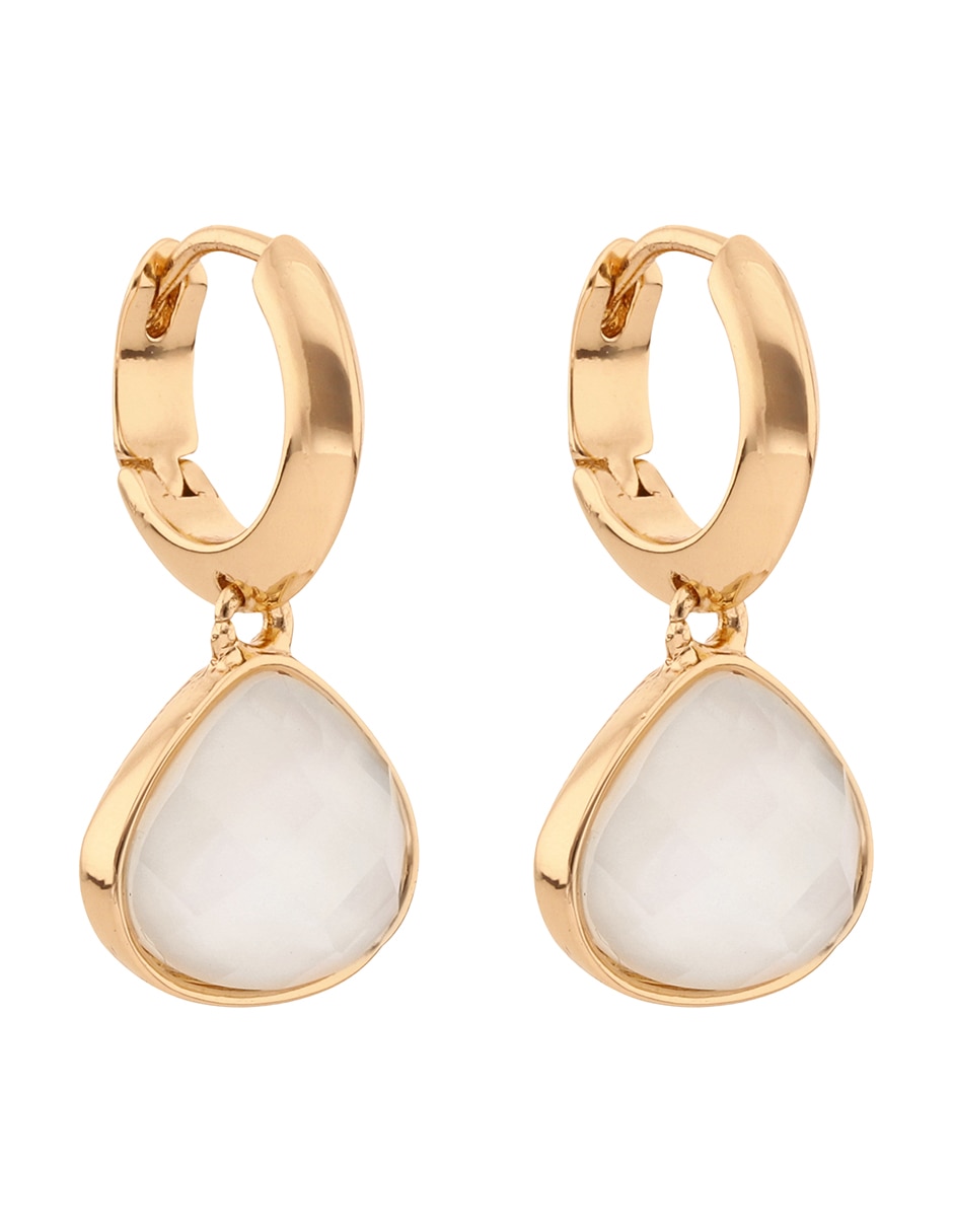 Aretes de gota con acabado esmaltado 2