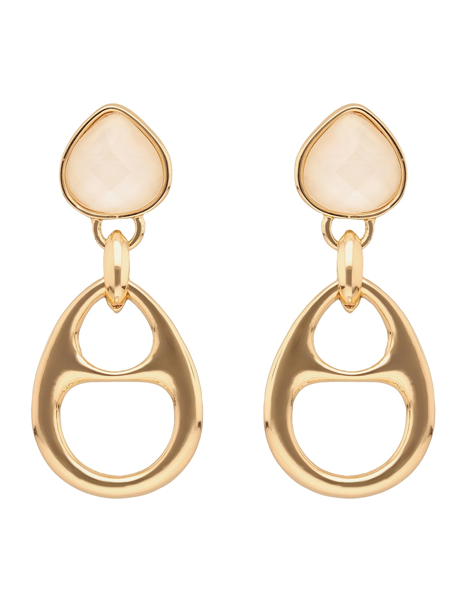 Aretes de gota con acabado esmaltado