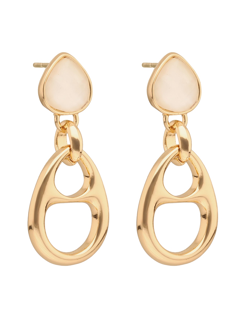 Aretes de gota con acabado esmaltado 2