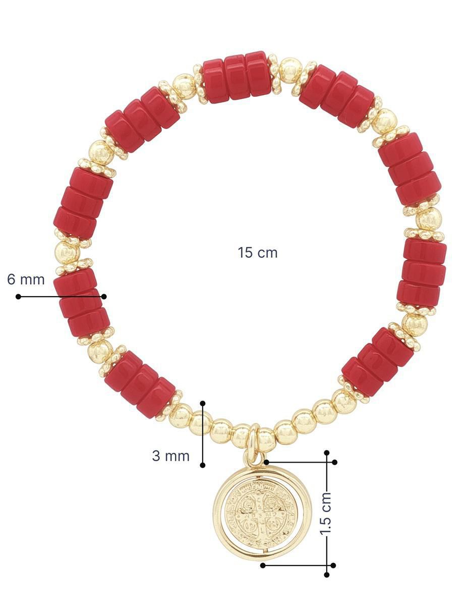 Pulsera 18 K con acabado chapa de oro 3