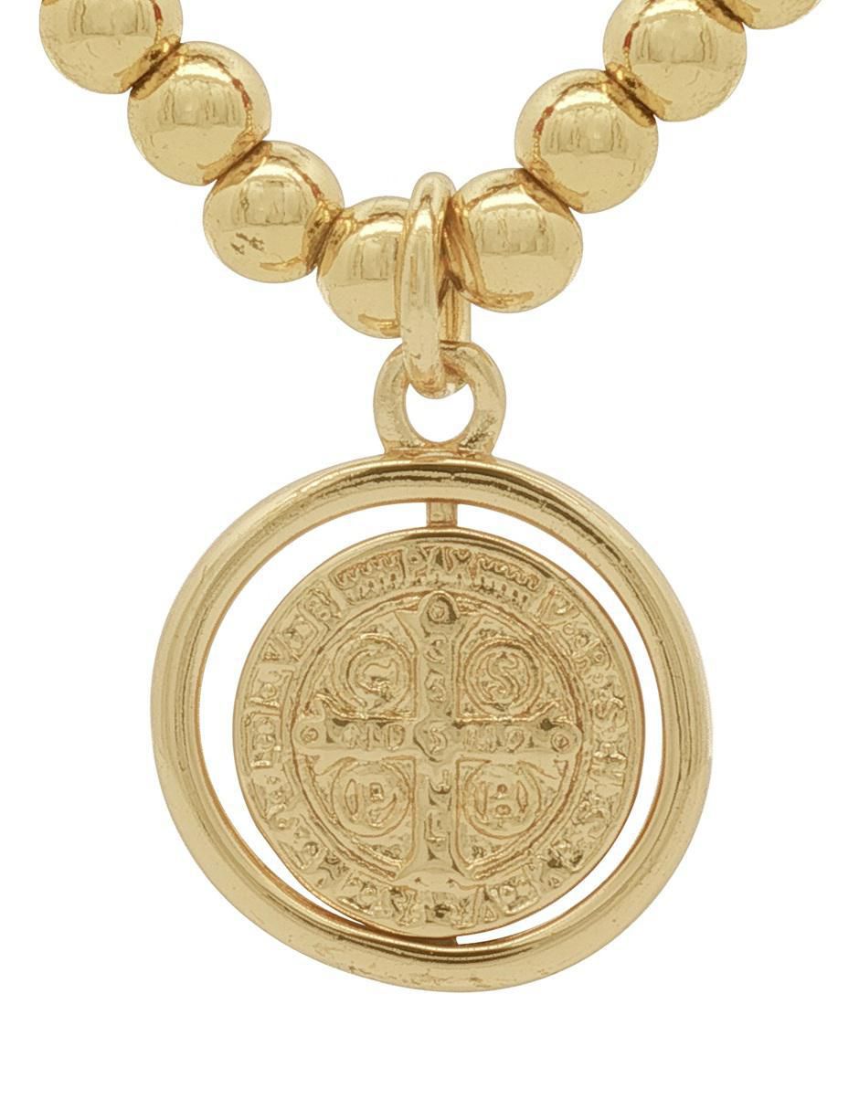 Pulsera 18 K con acabado chapa de oro 4