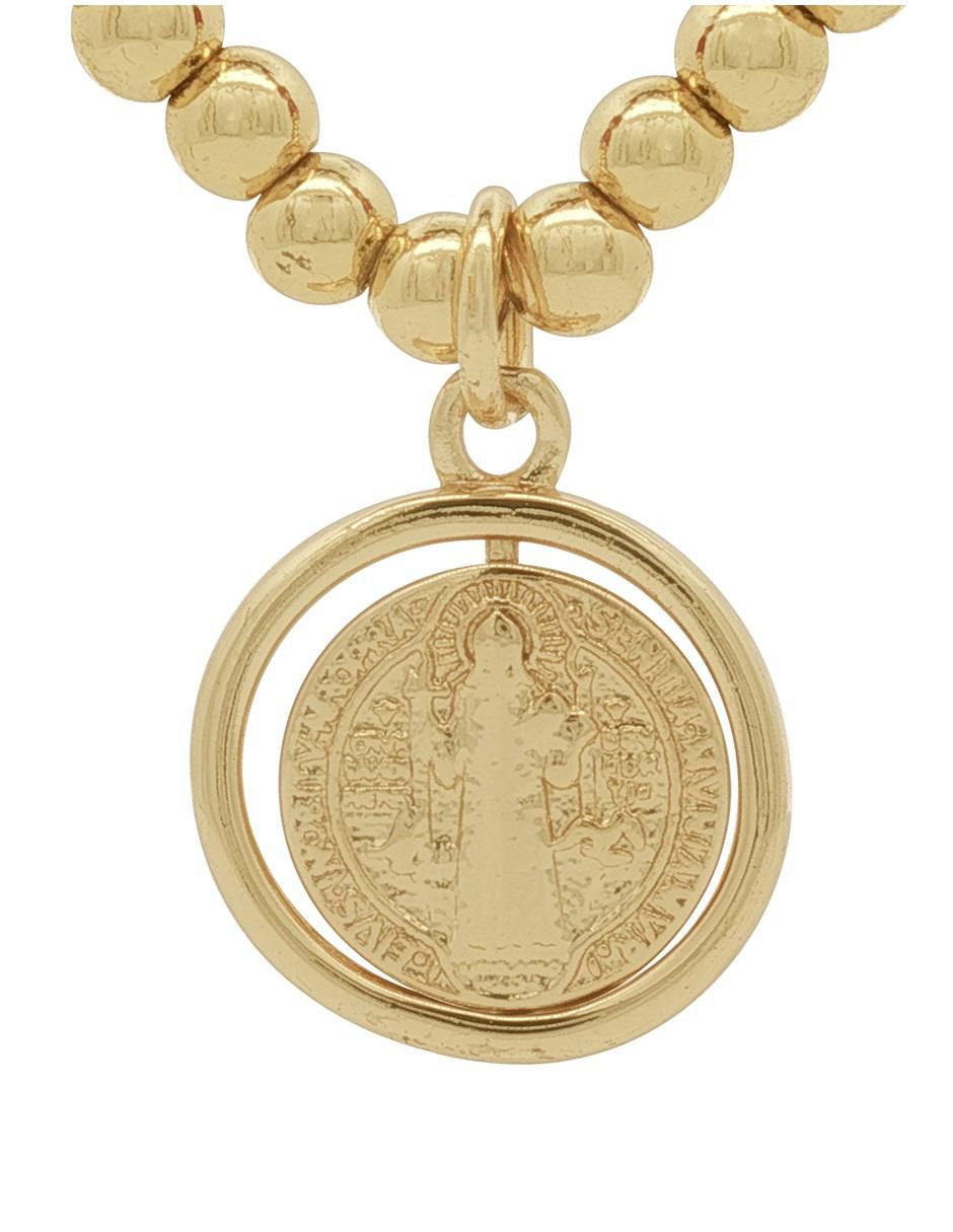 Pulsera 18 K con acabado chapa de oro 5
