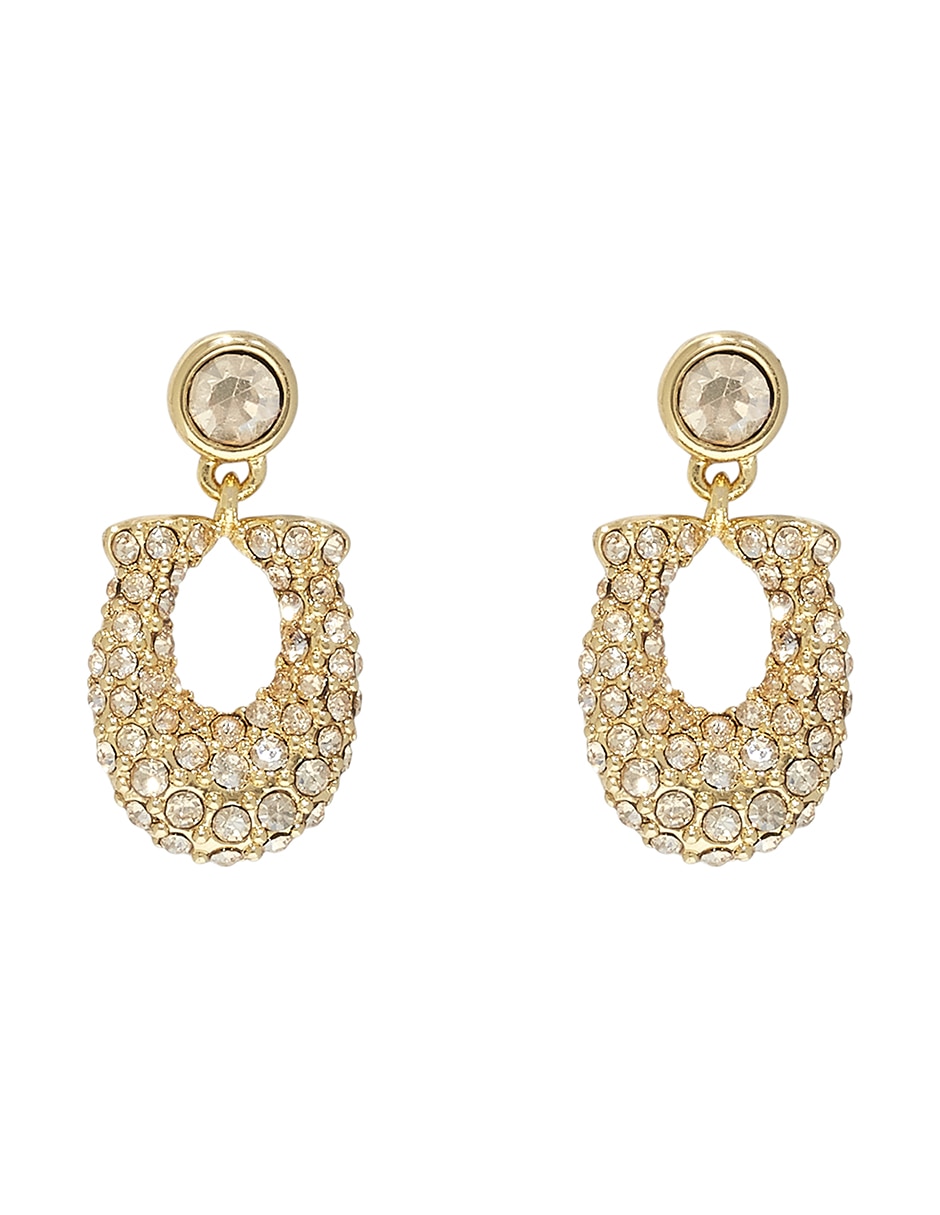 Aretes cortos con acabado pavé 1