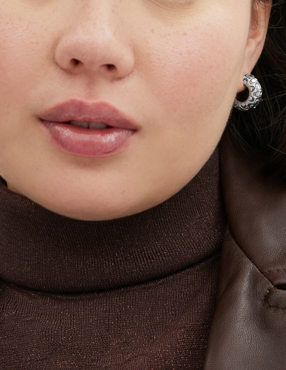 Aretes con acabado brillante 3