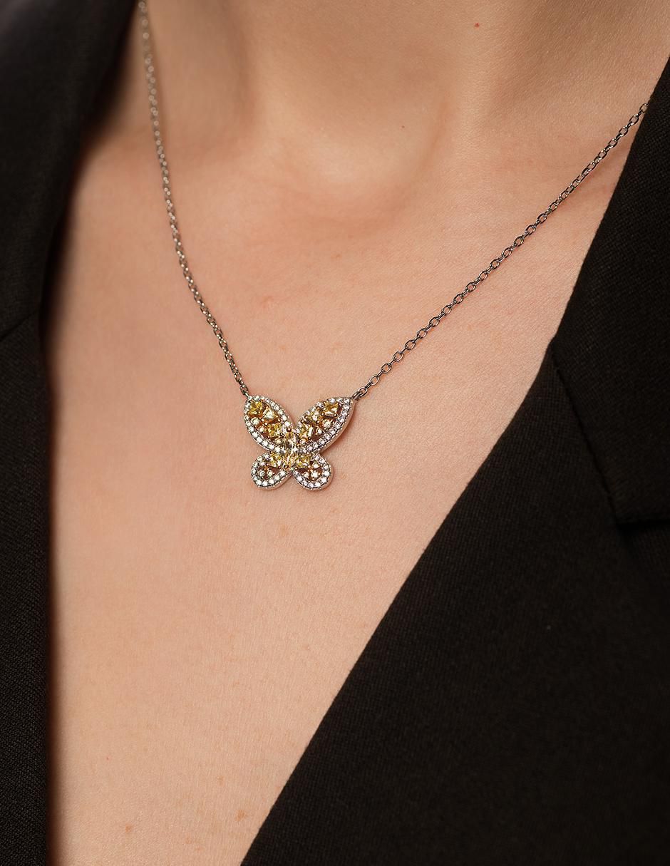 Collar mariposa de plata P 925 3