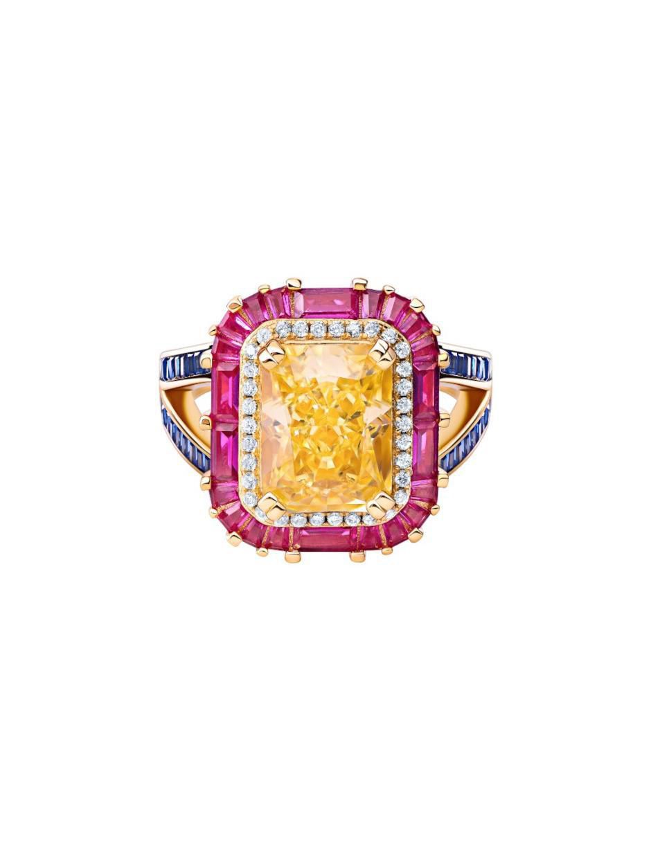 Anillo P 925 de plata zirconia chapa de oro