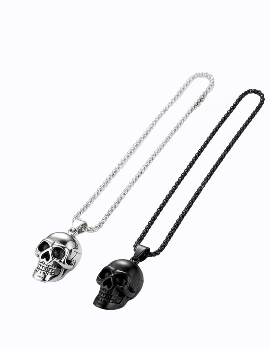 Collar con dije de calavera Collar con dije de calavera