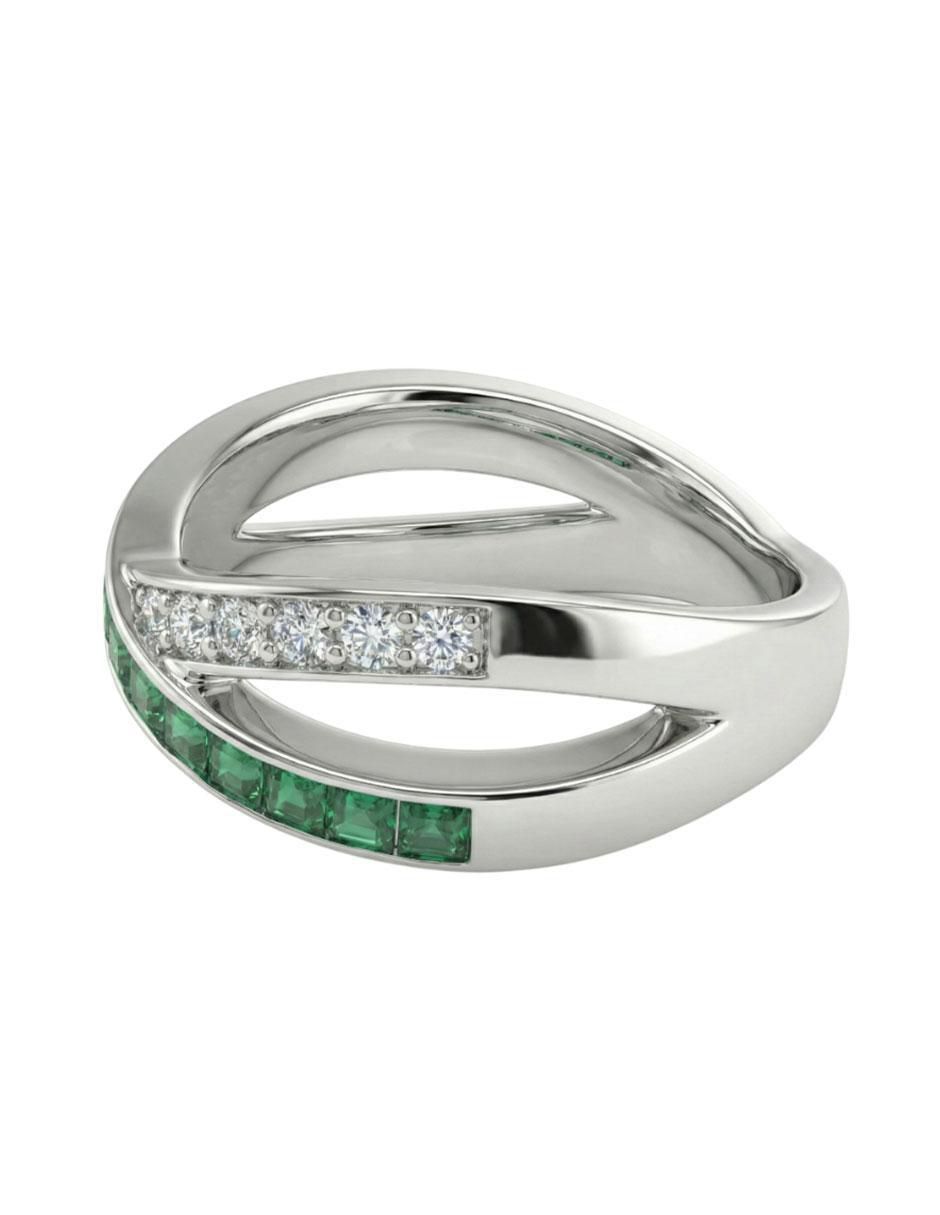 Anillo de princess P 925 de plata zirconia pavé 4