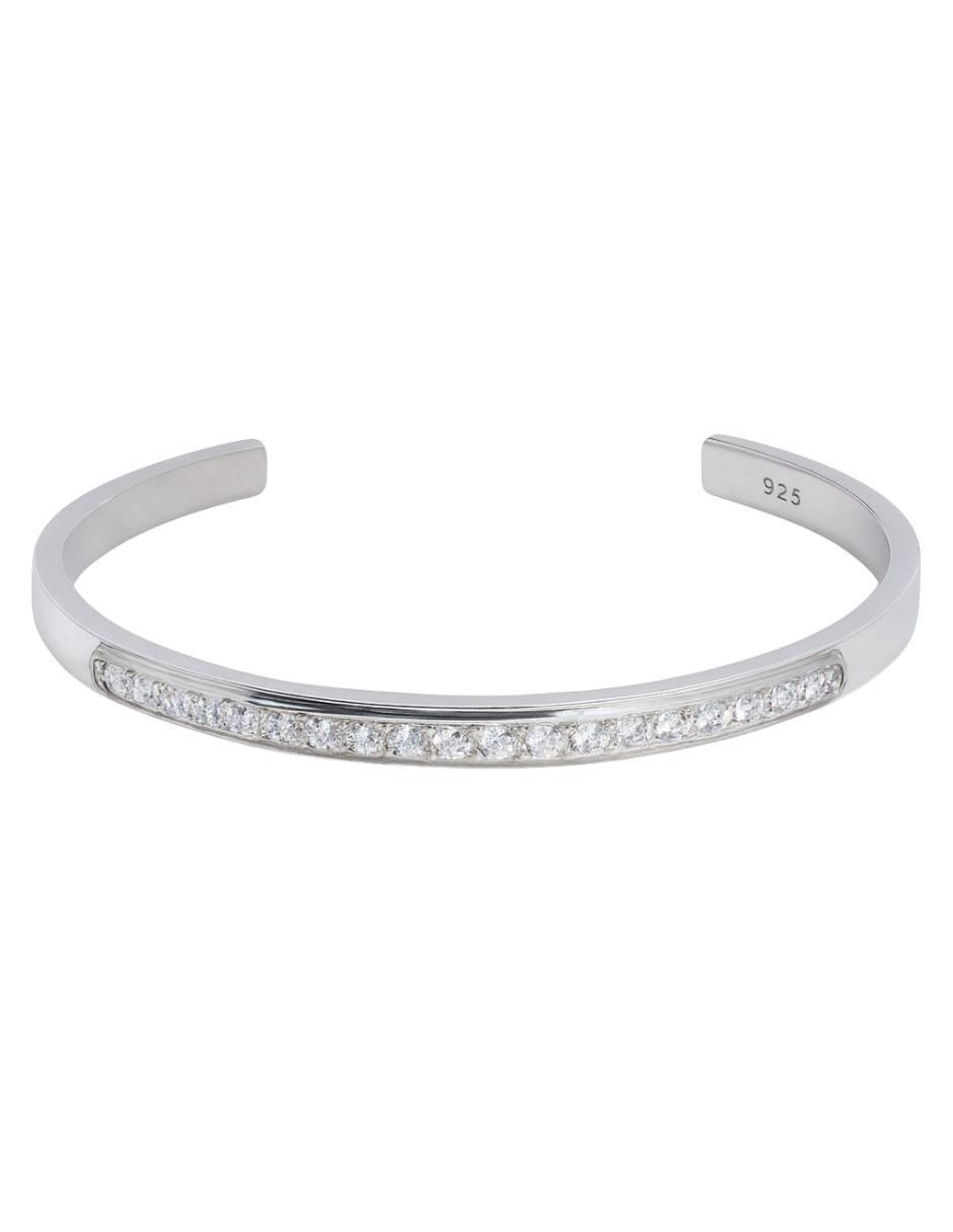 Brazalete de plata con zirconia P 925 acabado pavé Brazalete de plata con zirconia P 925 acabado pavé