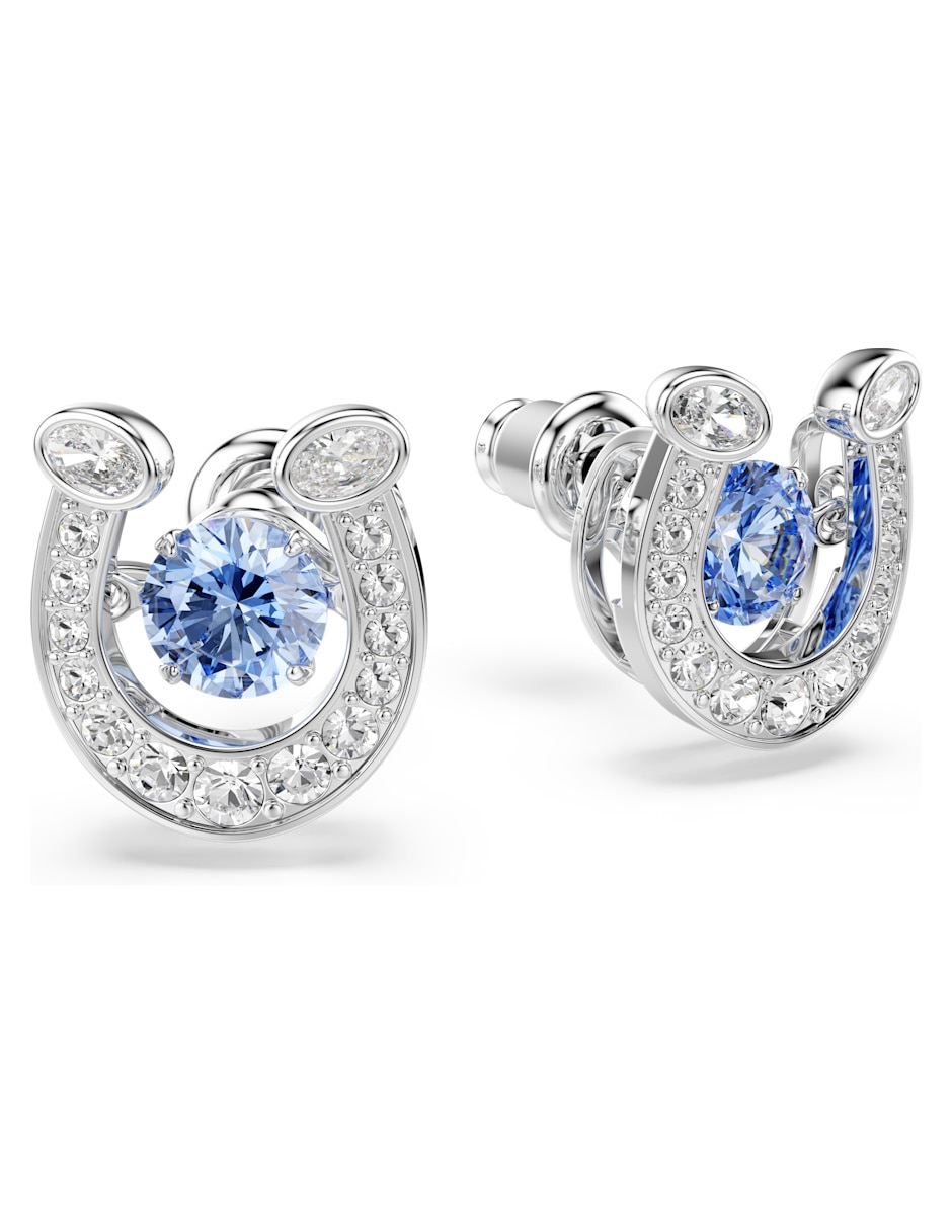 Aretes de herradura con acabado brillante 3