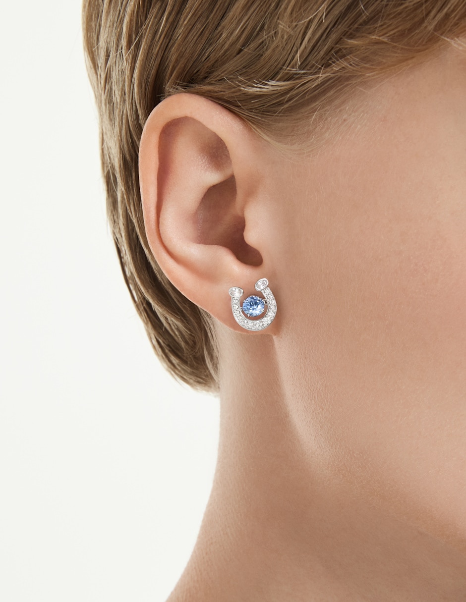 Aretes de herradura con acabado brillante 5