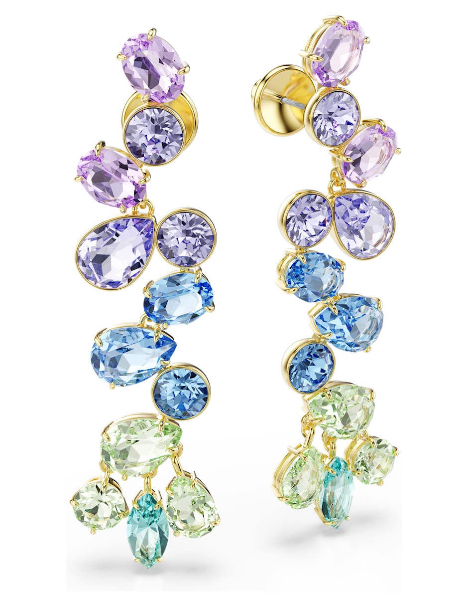 Aretes largos Gema con acabado brillante swarovski 3