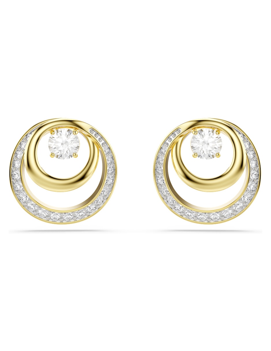 Aretes cortos Hyperbola Spin con acabado brillante