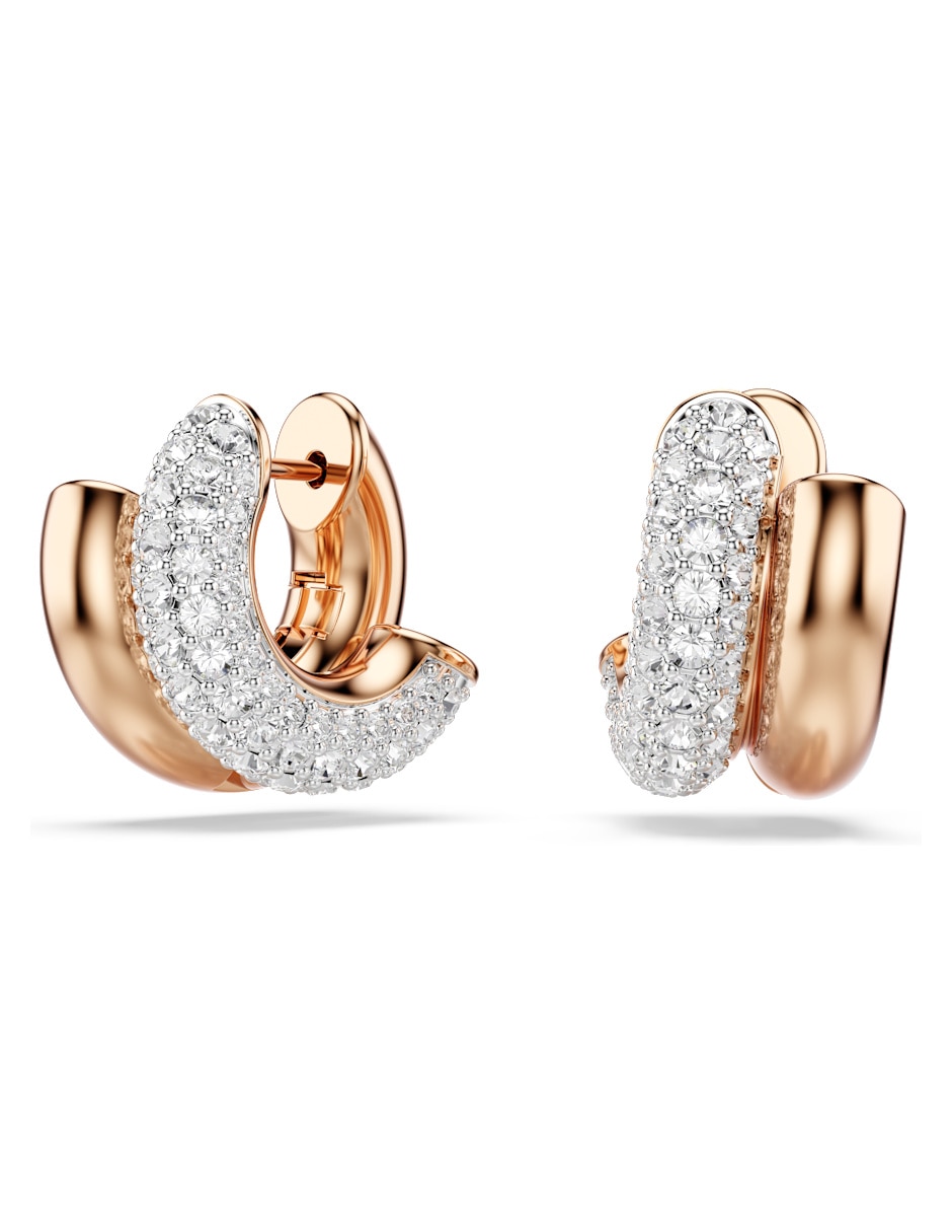 Aretes de caracol Dextera Round con acabado brillante
