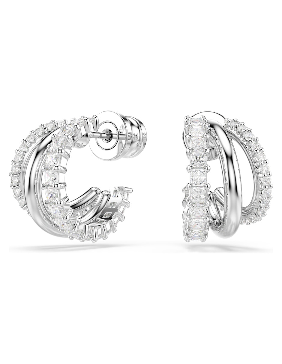 Aretes Huggies Hyperbola Spin con acabado brillante