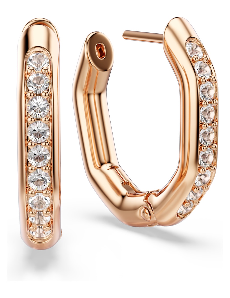 Aretes Huggies Octagonal Dextera Con Acabado Brillante 3