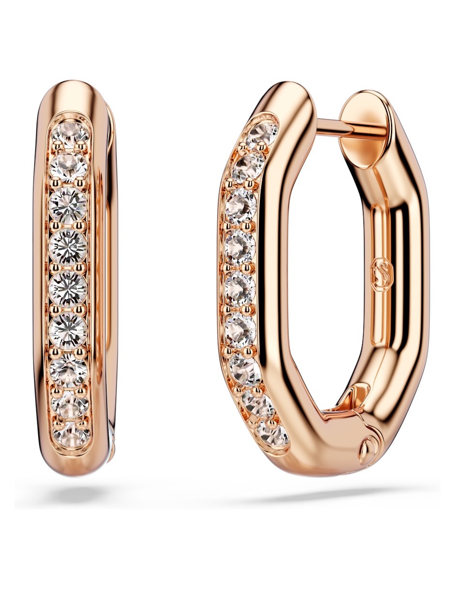 Aretes Huggies Octagonal Dextera Con Acabado Brillante 4