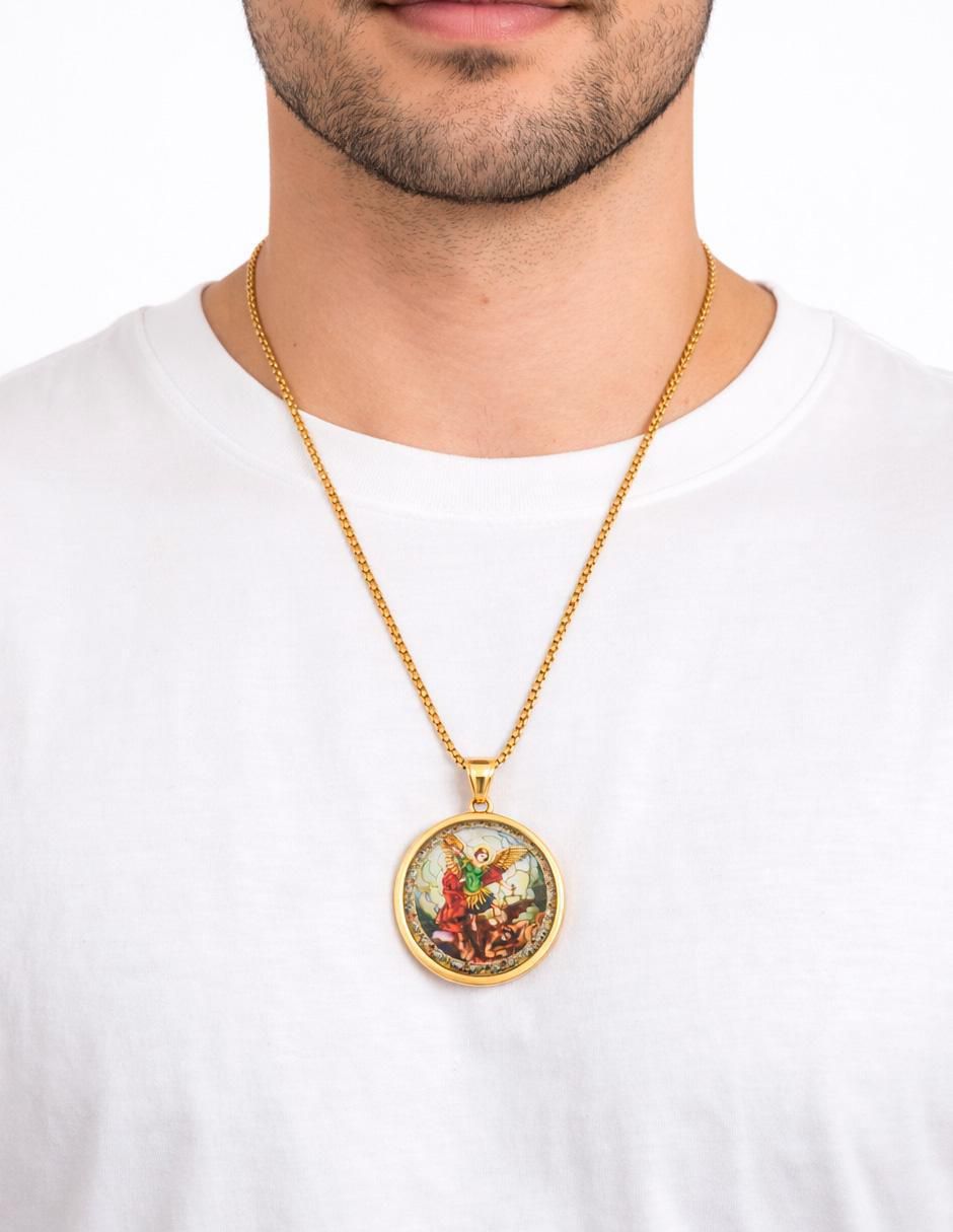 Collar con dije de ángel 14 K